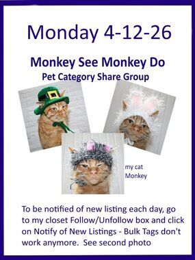 Monday 4-13-26 Dog Cat Small Animal Pet Share Discussion Group